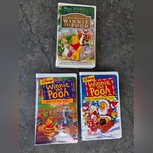 Disney Winnie the Pooh VHS Collection - WInnie the Pooh and Christmas Too..